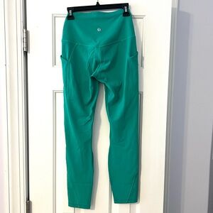 lululemon align legging with pockets 25” maldives green